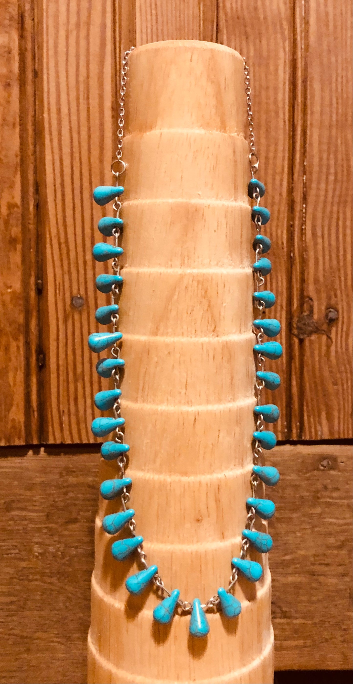 Turquoise Teardrop Necklace